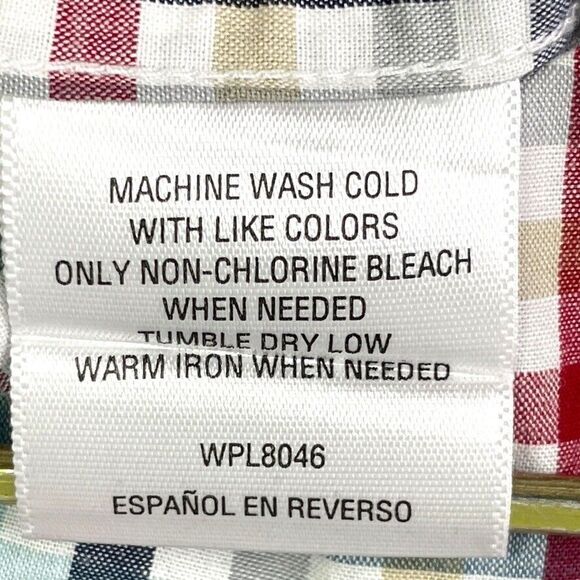 Tasso Elba Mens Long Sleeve Button Up Shirt 100%‎ Cotton XL Multicolor Stripes - Picture 8 of 8